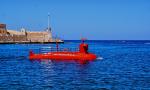 Red submarine