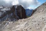 Dolomity - Rifugio Forcella Pordoi 2848m n.p.m.